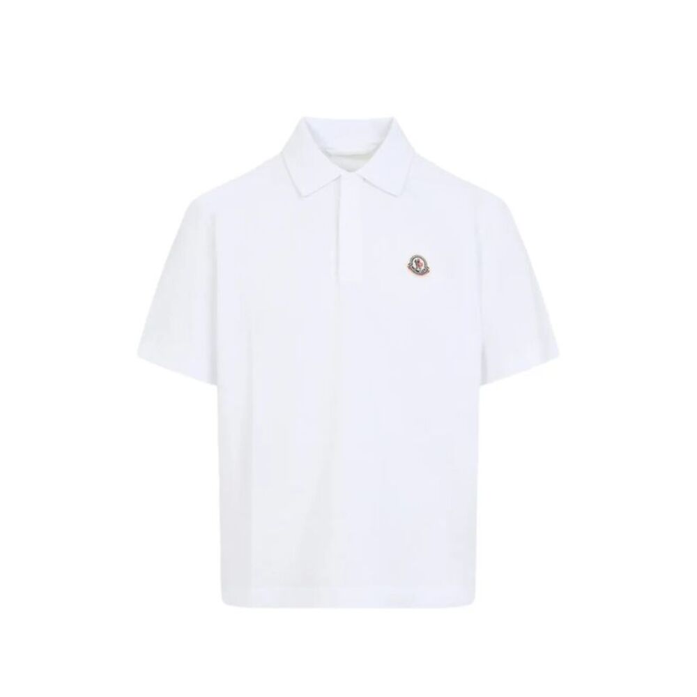 Moncler Men Logo Cotton Piqué Polo Shirt
